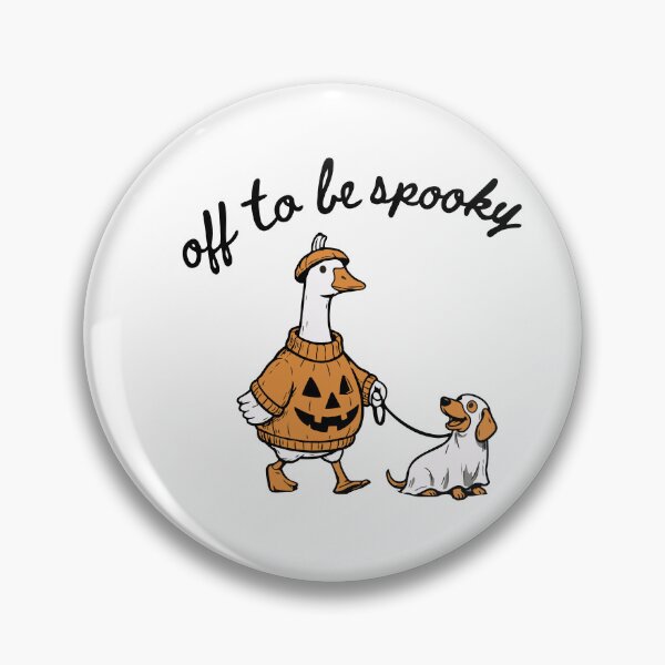 Item preview,  Off To Be Spooky Goose Holding Coffee Pumpkin Bucket Funny Halloween designed and sold by BornBorn.