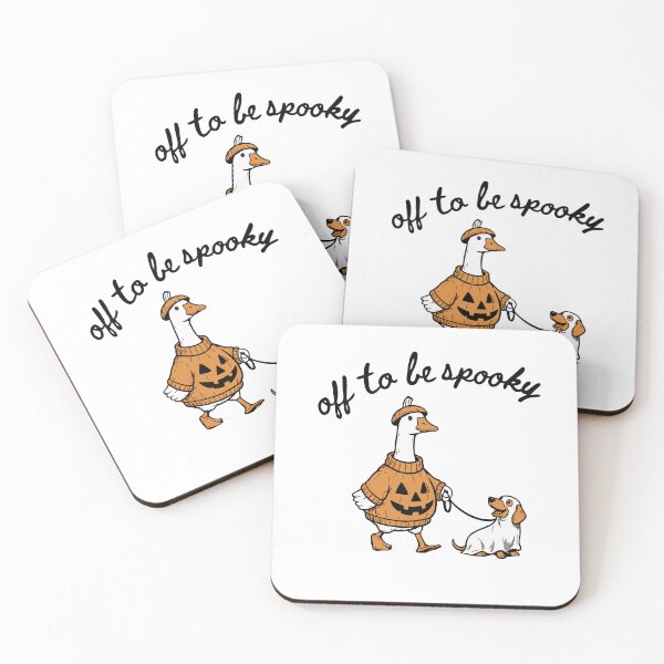 Item preview,  Off To Be Spooky Goose Holding Coffee Pumpkin Bucket Funny Halloween designed and sold by BornBorn.