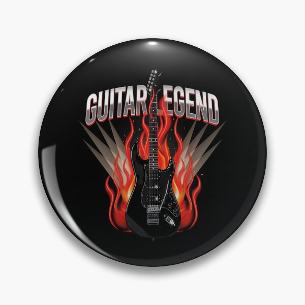 Item preview, Guitar Legend – Flaming Electric Guitar Rock Design designed and sold by Midnight Veil Designs.