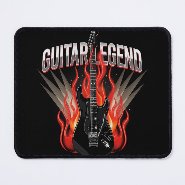 Item preview, Guitar Legend – Flaming Electric Guitar Rock Design designed and sold by Midnight Veil Designs.