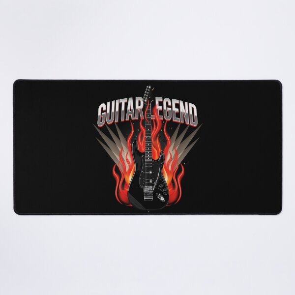Item preview, Guitar Legend – Flaming Electric Guitar Rock Design designed and sold by Midnight Veil Designs.