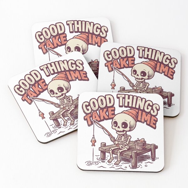 Item preview, Skeleton Fishing on Wooden Dock designed and sold by MisteryDesigner.