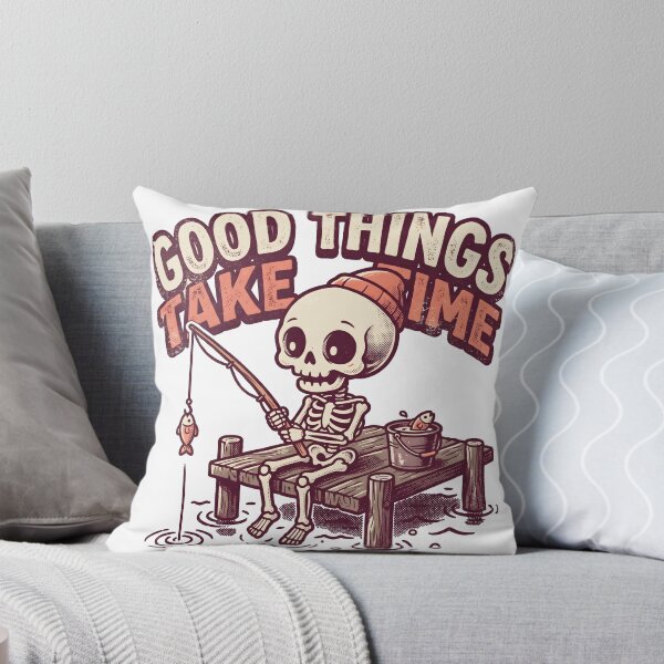 Item preview, Skeleton Fishing on Wooden Dock designed and sold by MisteryDesigner.