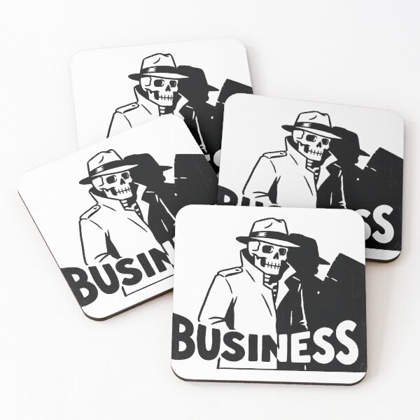 Item preview, Skeleton Spy in Trench Coat and Fedora Hat Business designed and sold by MisteryDesigner.