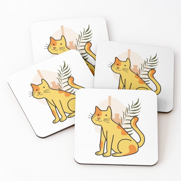 Item preview, Cute Calico Cat Botanical Kawaii designed and sold by yuki-hana.