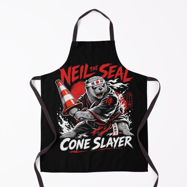 Item preview, Neil the Seal Samurai Cone Slayer Japanese Style Funny Meme T-Shirt designed and sold by Uglyandcute.