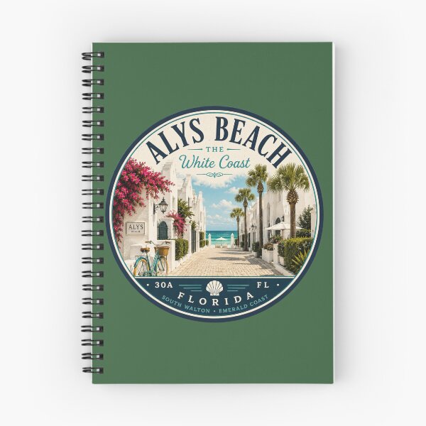 Item preview, Alys Beach Badge | The White Coast Retro Florida 30A Emblem designed and sold by piketo.