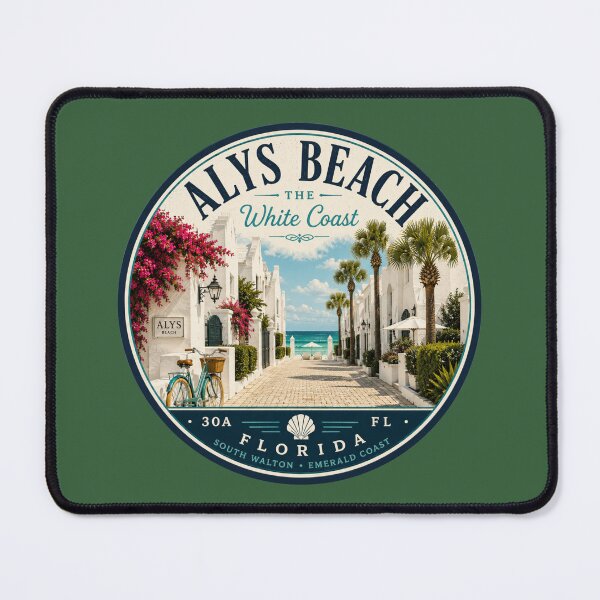 Item preview, Alys Beach Badge | The White Coast Retro Florida 30A Emblem designed and sold by piketo.