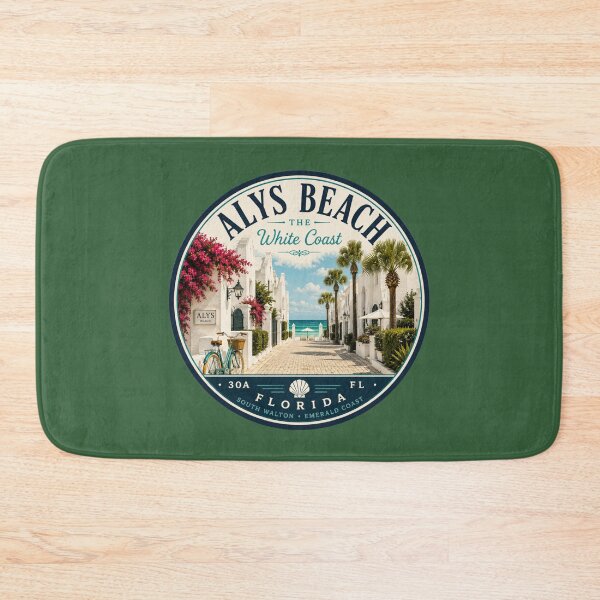 Item preview, Alys Beach Badge | The White Coast Retro Florida 30A Emblem designed and sold by piketo.