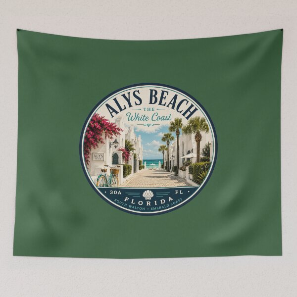 Item preview, Alys Beach Badge | The White Coast Retro Florida 30A Emblem designed and sold by piketo.
