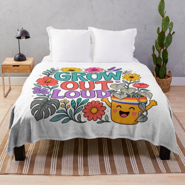 Item preview, Grow Out Loud Flowers designed and sold by Tatsed.