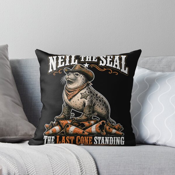 Item preview, Neil the Seal Cowboy Western The Last Cone Standing Funny Meme designed and sold by Uglyandcute.