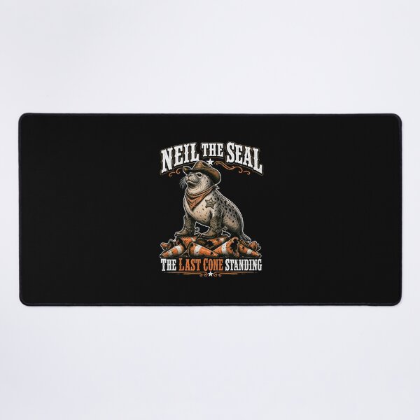 Item preview, Neil the Seal Cowboy Western The Last Cone Standing Funny Meme designed and sold by Uglyandcute.