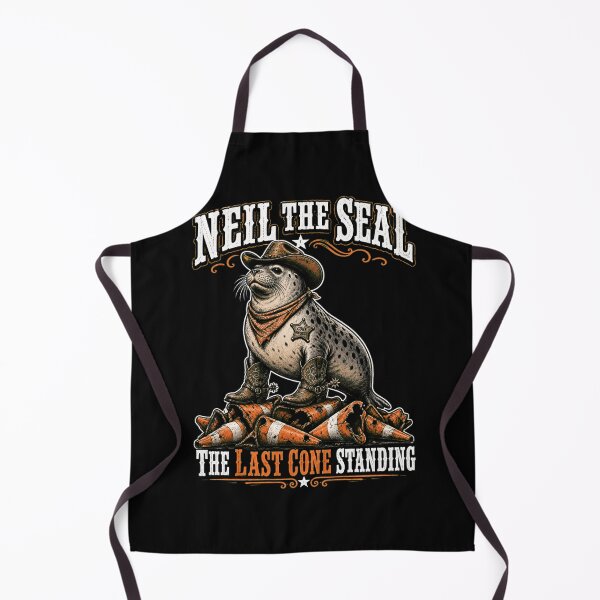 Item preview, Neil the Seal Cowboy Western The Last Cone Standing Funny Meme designed and sold by Uglyandcute.