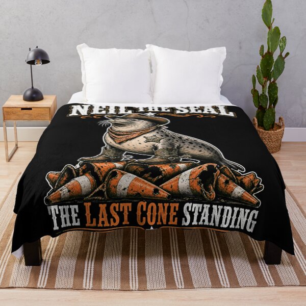 Item preview, Neil the Seal Cowboy Western The Last Cone Standing Funny Meme designed and sold by Uglyandcute.