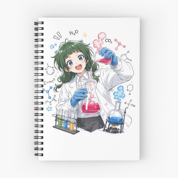 Item preview, mao mao Cheerful Anime Science Lab Illustration designed and sold by InspireArtI.