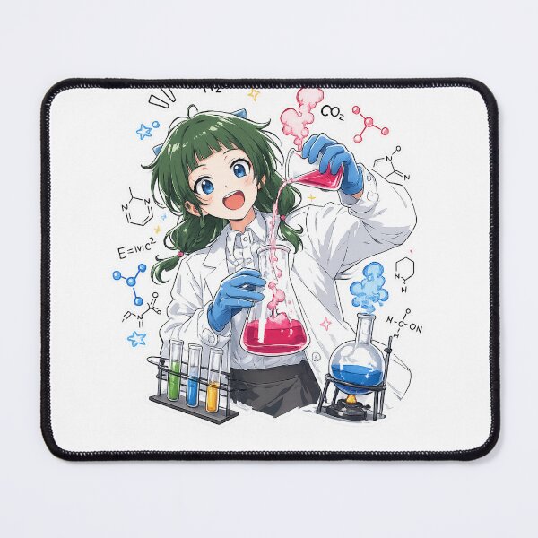 Item preview, mao mao Cheerful Anime Science Lab Illustration designed and sold by InspireArtI.
