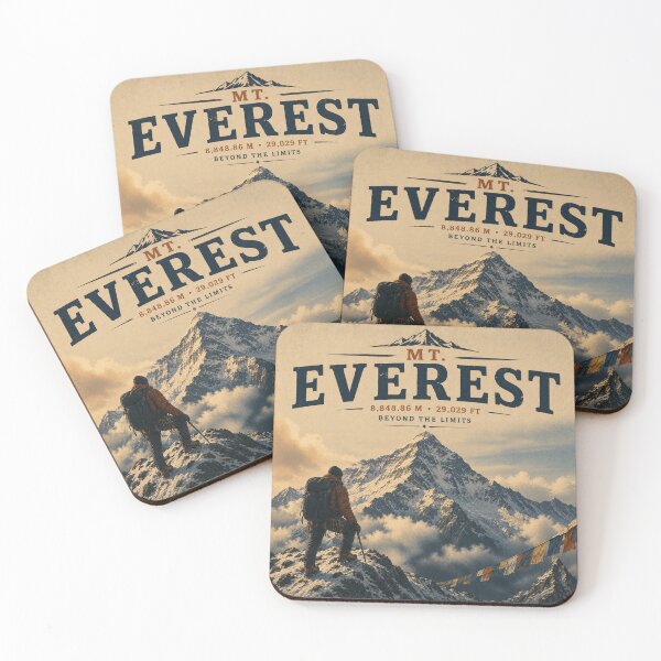 Item preview, Mount Everest Vintage Sticker/Apparel/Poster designed and sold by projectbadass.