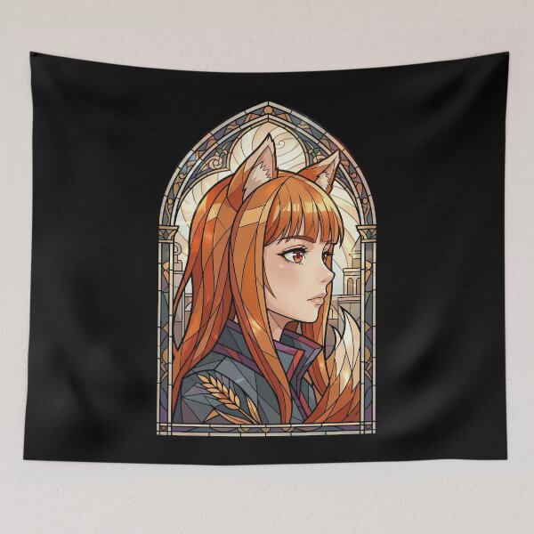 Item preview, Holo Spice and Wolf Foxlike Traveler Stained Glass designed and sold by mildaclairmo.