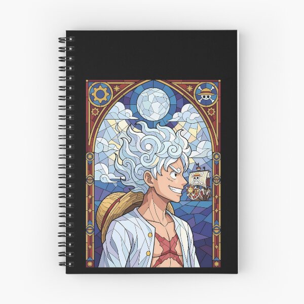 Item preview, Monkey D Luffy One Piece Gear 5 Straw Hat Stained Glass Adventure designed and sold by mildaclairmo.