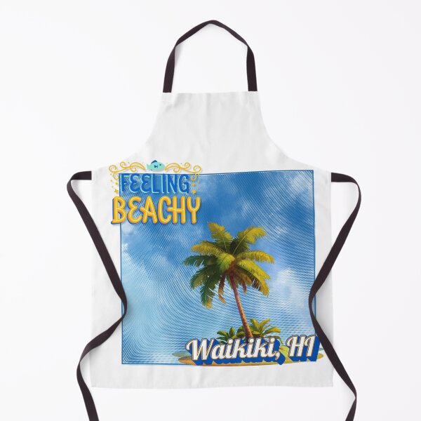 Item preview, Feeling Beachy - Waikiki, HI Retro Halftone Design designed and sold by DonnaRaine.