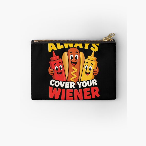 Item preview, Always Cover Your Wiener Funny Hot Dog Gear designed and sold by DynamicDesign.