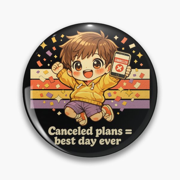 Item preview, Canceled Plans Best Day Ever - Funny Introvert Boy T-Shirt designed and sold by Art JSMY.