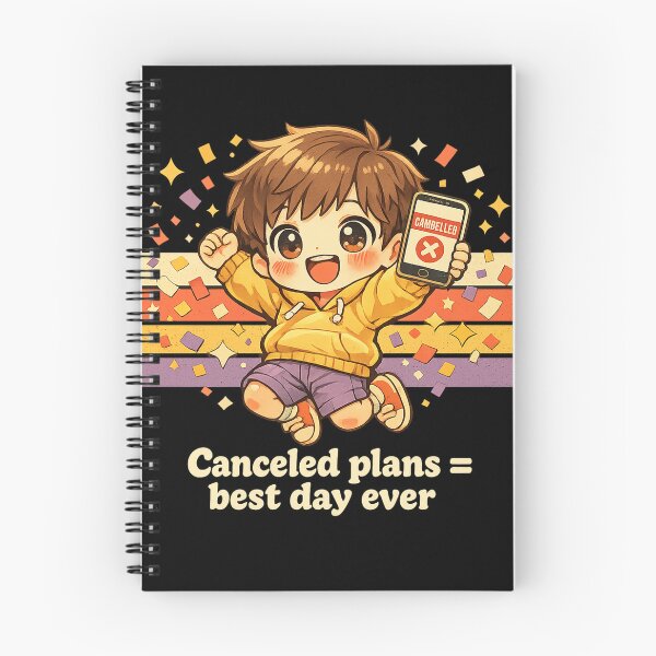 Item preview, Canceled Plans Best Day Ever - Funny Introvert Boy T-Shirt designed and sold by Art JSMY.
