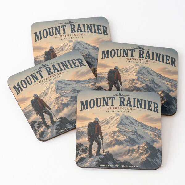 Artikelvorschau, Mount Rainier Nationalpark, Washington – Vintage-Drucke, T-Shirts, Sweatshirts, Langarmshirts, Aufkleber entworfen und verkauft von projectbadass.