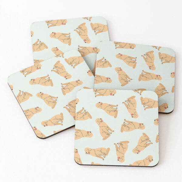Item preview, Cute Golden Retriever Pattern | Adorable Dog Lover Seamless Repeat | Kawaii Puppy Illustration | Pet Lover Gift designed and sold by RJACreative.