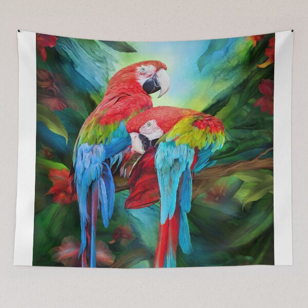 Item preview, Tropic Spirits - Macaws designed and sold by Carol  Cavalaris.