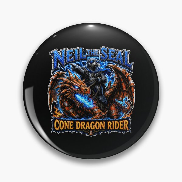 Item preview, Neil the Seal Cone Dragon Rider Epic Fantasy Funny Meme  designed and sold by Uglyandcute.
