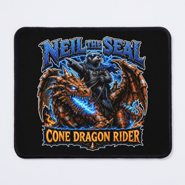 Item preview, Neil the Seal Cone Dragon Rider Epic Fantasy Funny Meme  designed and sold by Uglyandcute.
