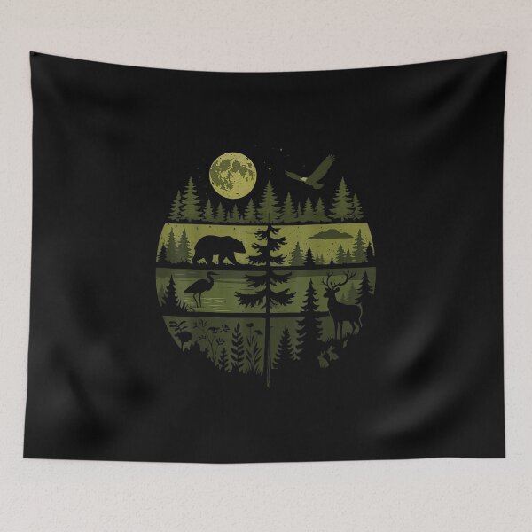 Item preview, Camping Forest Nature Wildlife Outdoor designed and sold by goombi-creative.
