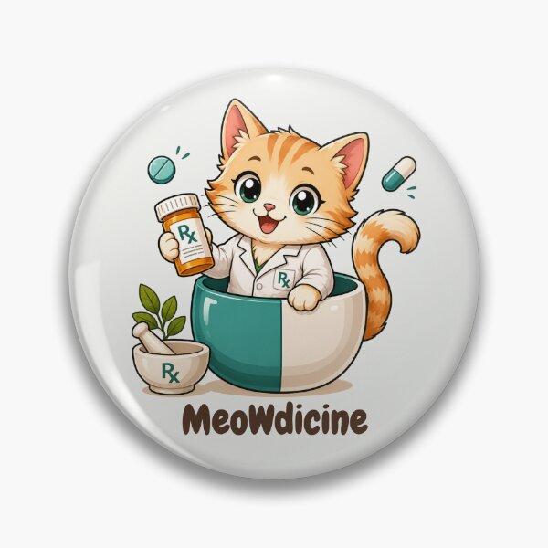 Item preview, Meowdicine Cute Pharmacist Cat in Capsule Funny Pharmacy T-Shirt Gift designed and sold by ElShubrawy.