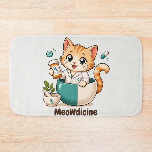 Item preview, Meowdicine Cute Pharmacist Cat in Capsule Funny Pharmacy T-Shirt Gift designed and sold by ElShubrawy.