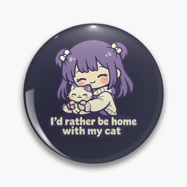 Item preview, Copy of I'd Rather Be Home With My Cat - Funny Cat Lover Introvert Gift T-Shirt designed and sold by Art JSMY.