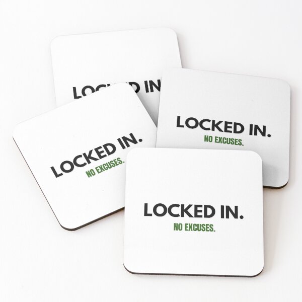 Item preview, Locked In. No Excuses. | Motivational Gym & Success Mindset T-Shirt designed and sold by KBizofficial.