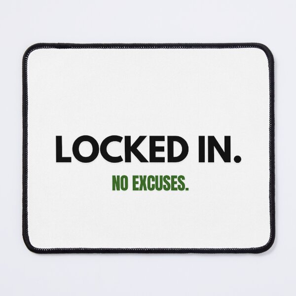 Item preview, Locked In. No Excuses. | Motivational Gym & Success Mindset T-Shirt designed and sold by KBizofficial.