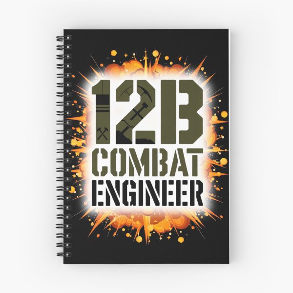 Item preview, 12B Combat Engineer — U.S. Army MOS Tool Icon Emblem with Explosion Military Graphic designed and sold by GFamilyC.