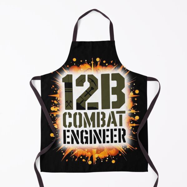 Item preview, 12B Combat Engineer — U.S. Army MOS Tool Icon Emblem with Explosion Military Graphic designed and sold by GFamilyC.