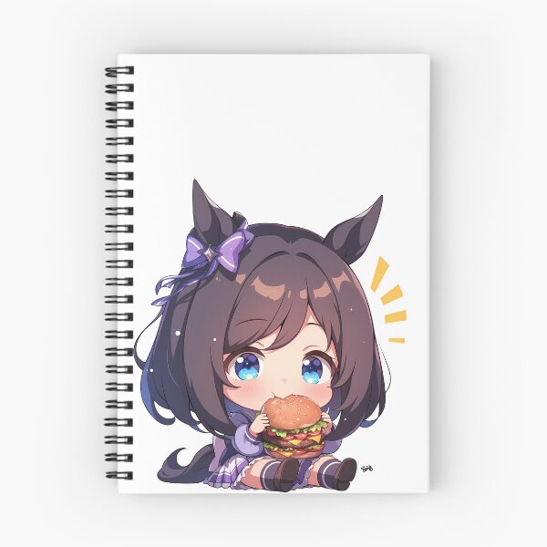 Item preview, Eishin Flash Uma Musume Chibi Burger Kawaii Blue Eyed Snack designed and sold by earlobejerk.