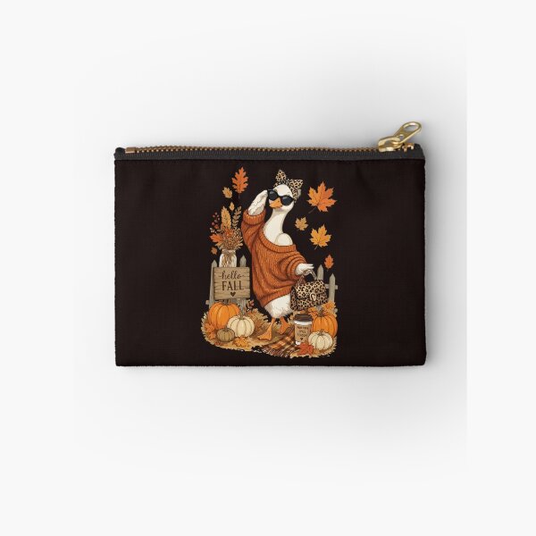 Item preview, Hello Fall Goose Pumpkin Spice Leopard Print Autumn designed and sold by mari-kayden.