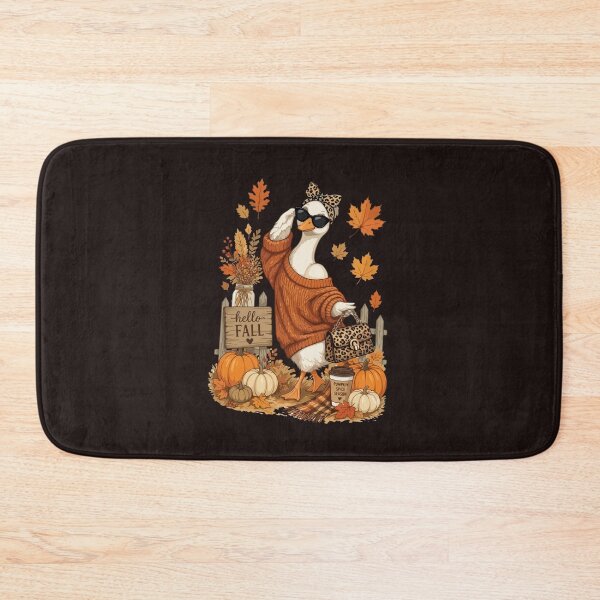 Item preview, Hello Fall Goose Pumpkin Spice Leopard Print Autumn designed and sold by mari-kayden.