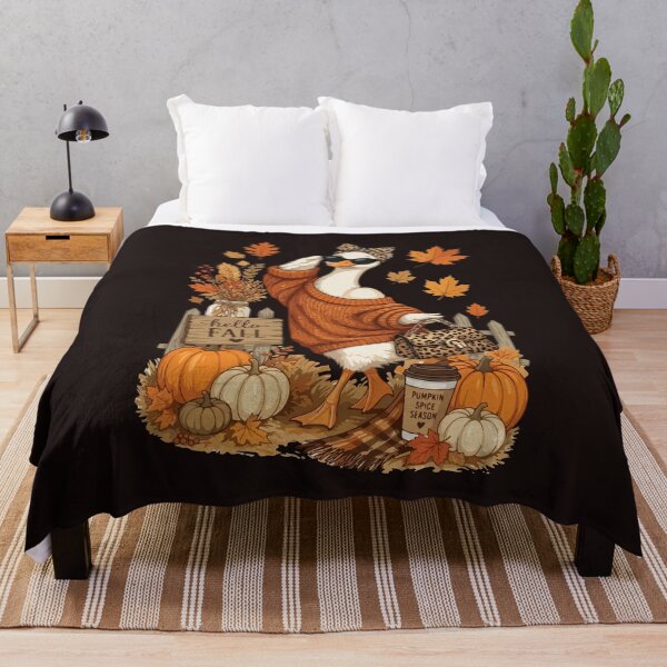 Item preview, Hello Fall Goose Pumpkin Spice Leopard Print Autumn designed and sold by mari-kayden.