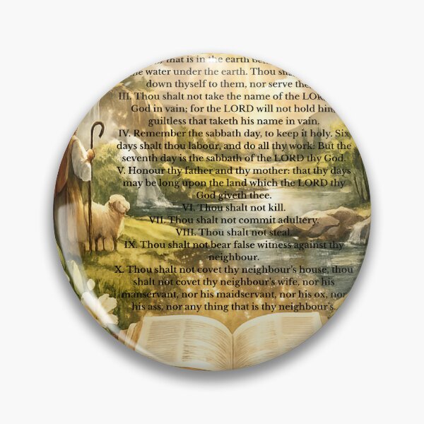 Item preview, The Ten Commandments designed and sold by tellit24seven.