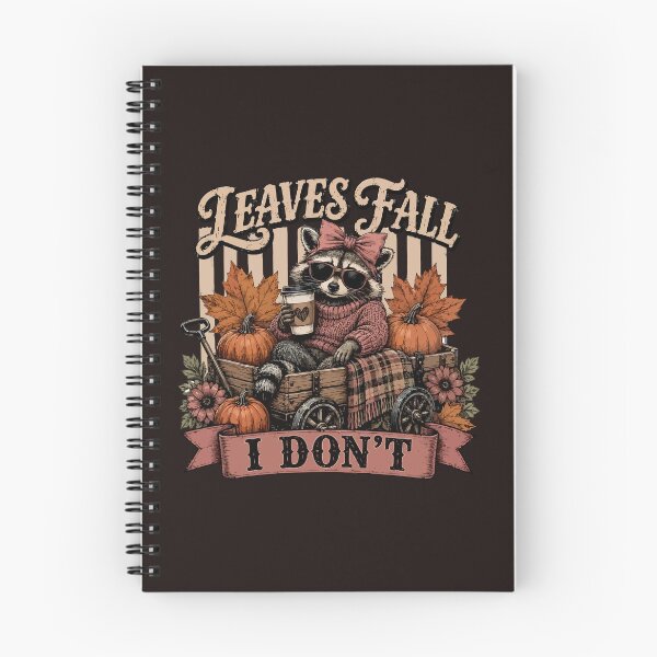 Item preview, Leaves Fall I Dont Raccoon Pumpkin Spice Autumn Retro designed and sold by mari-kayden.