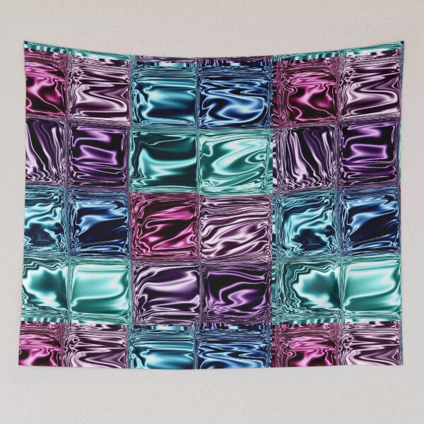 Item preview, Party Foil Square Balloon Satin Cotton Candy Colors designed and sold by HydrangeaDelMar.
