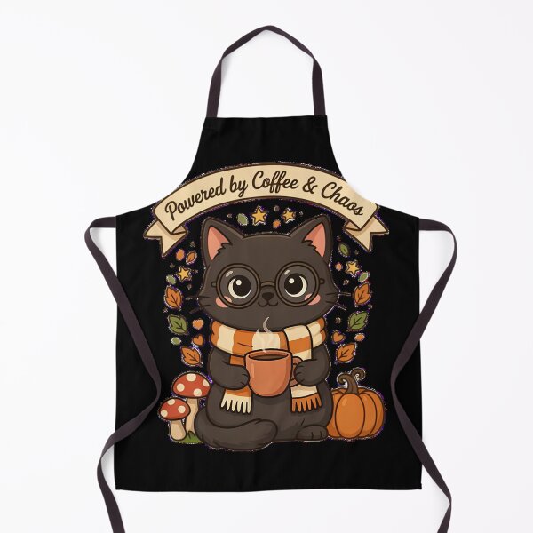 Item preview, Powered By Coffee And Chaos Cat designed and sold by Origamoart.