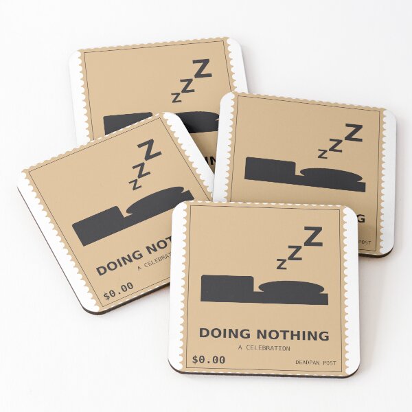 Item preview,  Doing Nothing A Celebration Funny Deadpan Postage Stamp Design.  designed and sold by deadpansupplyco.